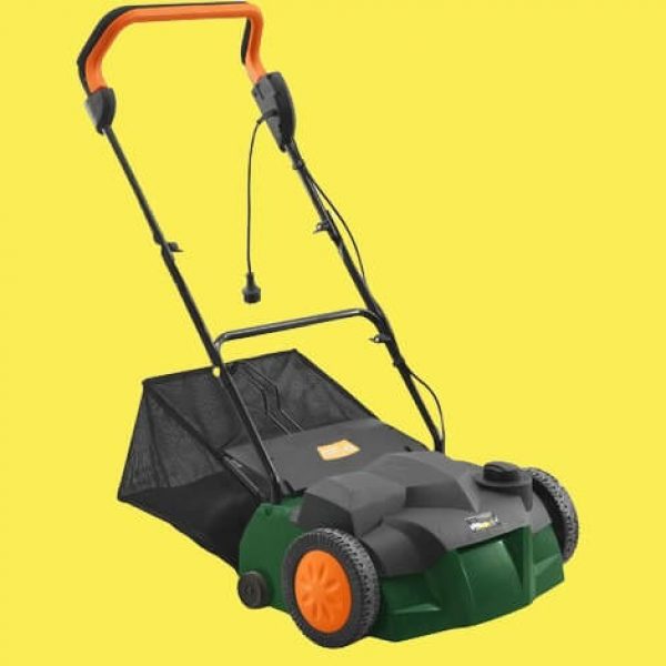 Scarificateur émousseur electrique de la marque ElemGarden puissance 1600 et largeur de travail de 38 cm