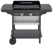 Campingaz Plancha Gaz EXB 2, 2 Brûleurs en Acier, Plancha sur Chariot, Puissance 7.5kW, Large Plancha à Revêtement Anti-adhésif, Cuisson Teppanyaki, 2 Tablettes Latérales Campingaz Plancha Gaz EXB 2, 2 Brûleurs en Acier, Plancha sur Chariot, Puissance 7.5kW, Large Plancha à Revêtement Anti-adhésif, Cuisson Teppanyaki, 2 Tablettes Latérales